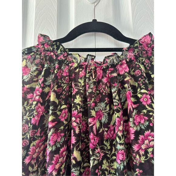 Misa Los Angeles Celina Mini Dress in Black Floral - Picture 11 of 11